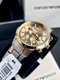 Emporio Armani Men’s Chronograph Quartz Stainless Steel Grey Dial 43mm Watch AR11076