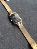 Oui And Me Ladies Watch Mesh Chain Golden Color Rectangular DIAL