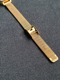 Oui And Me Ladies Watch Mesh Chain Golden Color Rectangular DIAL