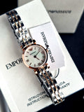 Emporio Armani Women’s Quartz Stainless Steel Mother of pearl Dial 22mm Watch AR1689