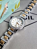 Fossil Women’s Quartz Stainless Steel White Dial 34mm Watch ES2409