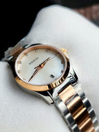 Gucci Women’s Swiss Made Quartz Stainless Steel Mother of pearl Dial 27mm Watch YA126544