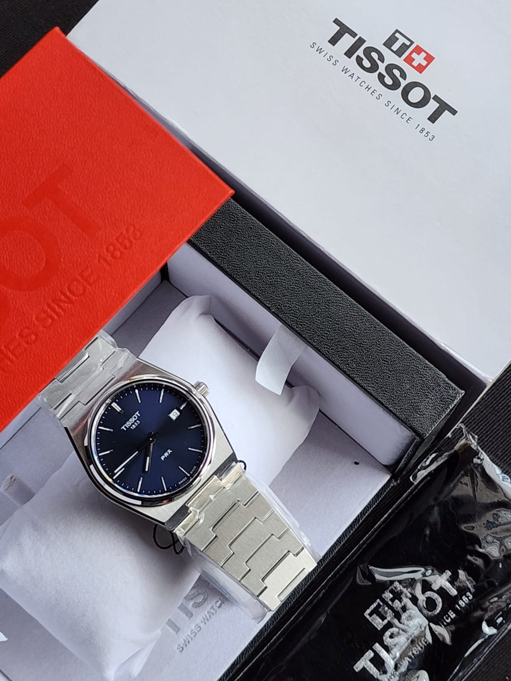 Tissot Men's PRX 316L Stainless Steel Case Dress Watch Grey T1374101104100 T137.410.11.041.00