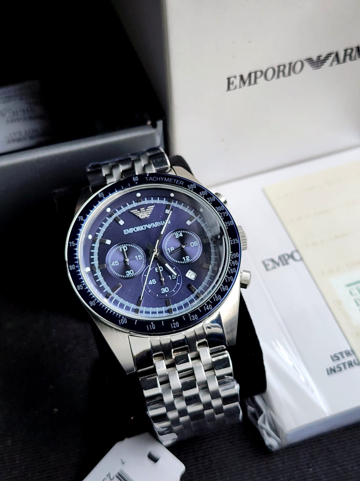 EMPORIO ARMANI Sportivo Chronograph Blue Dial Men's Watch AR6072