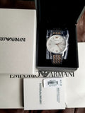 Emporio Armani Men’s Quartz Stainless Steel Silver Dial 40mm Watch AR11093