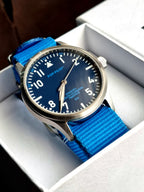 Pop pilot Blue dial Blue Nato strap gents watch