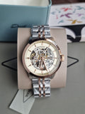 Fossil Men’s Automatic Stainless Steel Beige Dial 40mm Watch ME3075