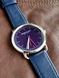 Kenneth Cole Blue dial dark Blue strap 41mm Dial Size
