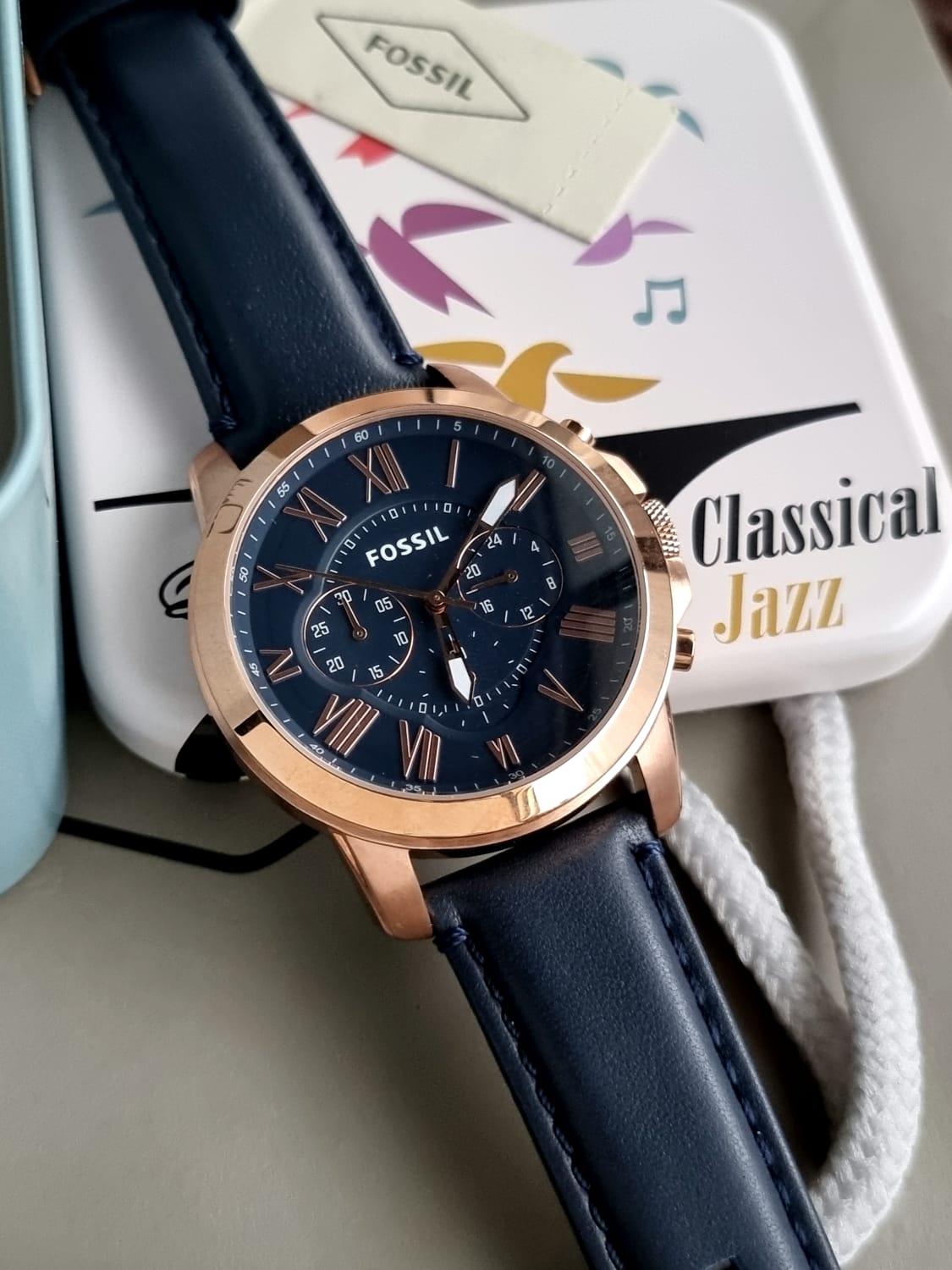 Fossil Men's Grant Stainless Steel Quartz Chronograph Watch FS4835
