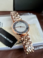 Emporio Armani Women’s Quartz Stainless Steel Brown Dial 32mm Watch AR11402