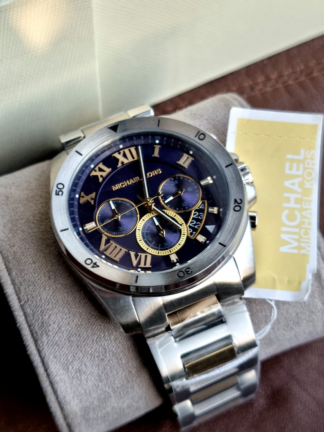MICHAEL KORS Brecken Chronograph Blue Dial Men's Watch MK8437