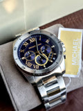 MICHAEL KORS Brecken Chronograph Blue Dial Men's Watch MK8437
