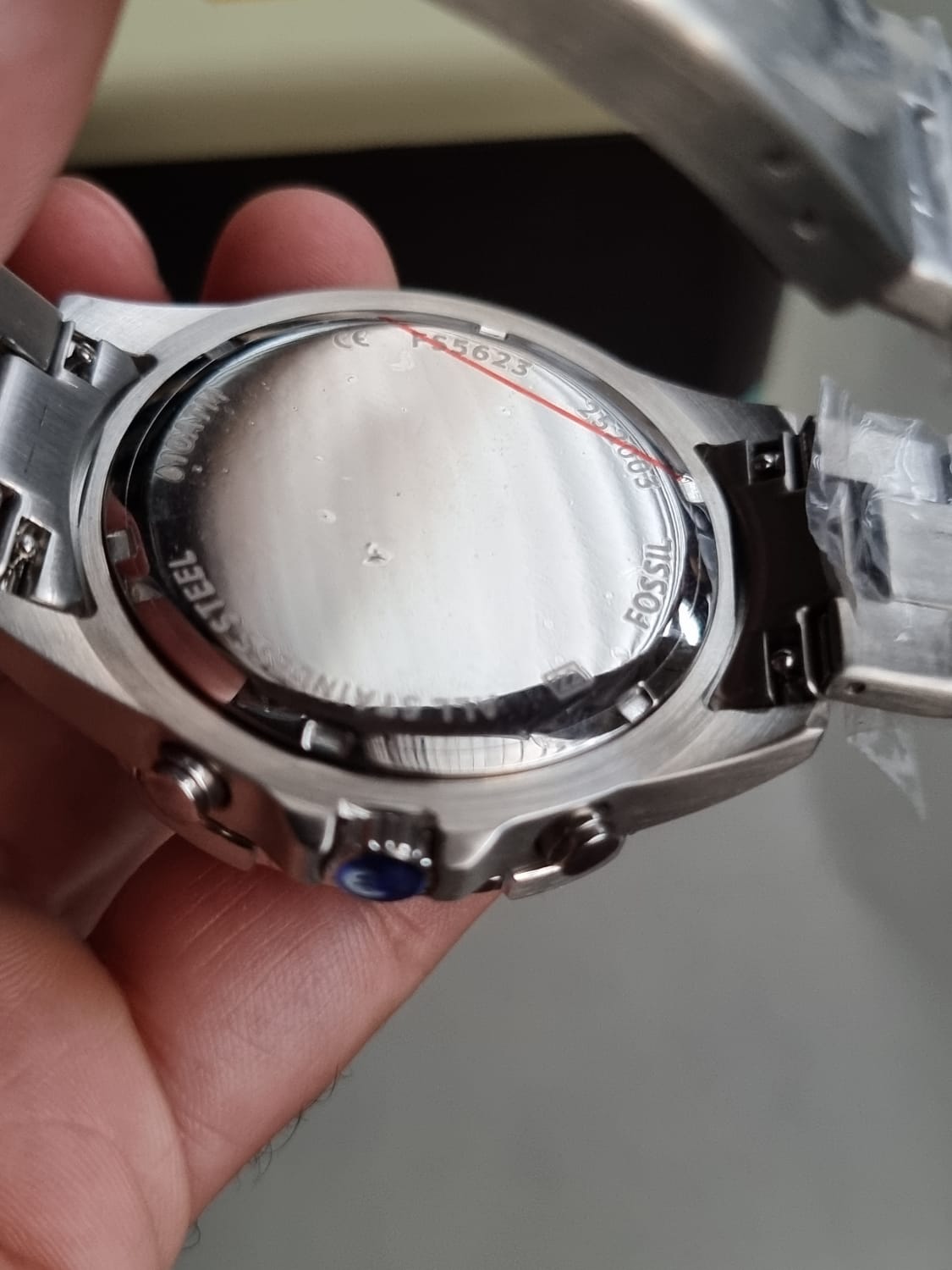 Fossil Men’s Chronograph Quartz Stainless Steel Blur Dial 44mm Watch FS5623