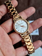 Trussardi Ladies Watch Rose Gold Chain