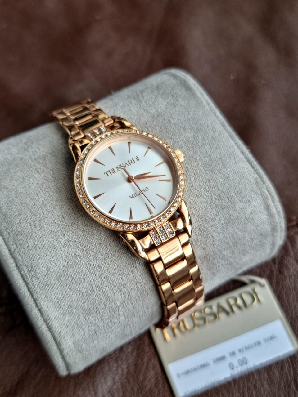 Trussardi Ladies Watch Rose Gold Chain