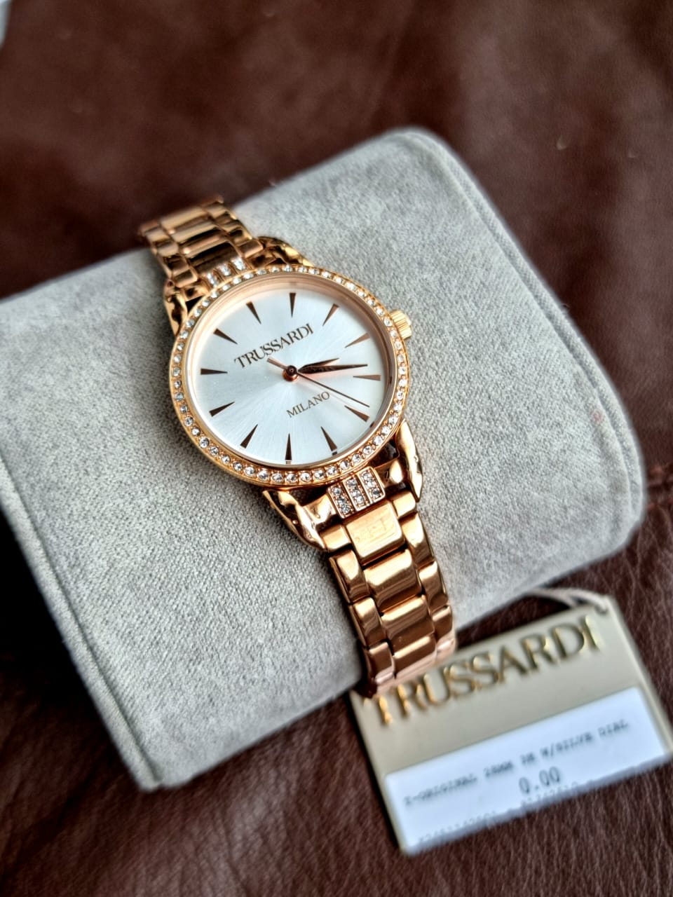Trussardi Ladies Watch Rose Gold Chain