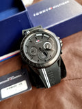 Tommy Hilfiger 1791861 Aiden MultiDial Black Dial Stainless Steel Case Black Rubber Strap Men's Watch