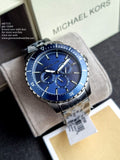 Michael Kors Men’s Chronograph Quartz Stainless Steel Blue Dial 44mm Watch MK7155