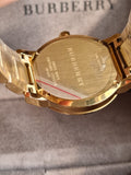 BURBERRY The City Champagne Dial Gold-tone Unisex Watch BU9033