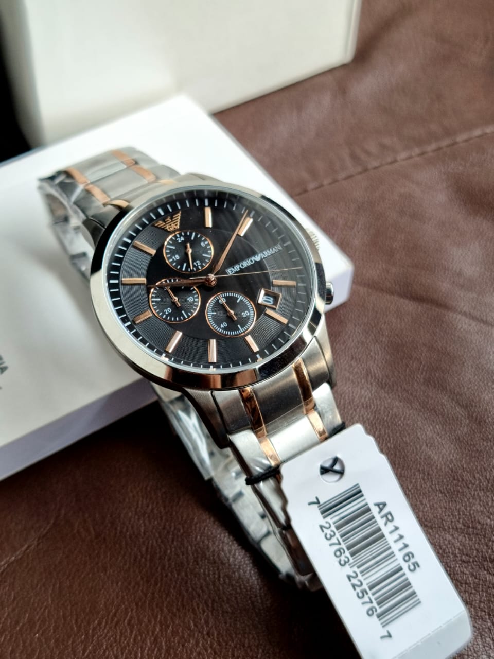 EMPORIO ARMANI Renato Chronograph Quartz Black Dial Men's Watch