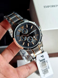 EMPORIO ARMANI Renato Chronograph Quartz Black Dial Men's Watch AR11165
