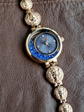 Versus Versace Rose Gold Casing Blue demonties inside Dial Ladies Watch
