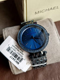 MICHAEL KORSD Darci Blue Sunray Dial Ladies Watch MK3417