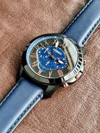 FOSSIL Grant Chronograph Black and Blue Dial Men's Watch FS5061