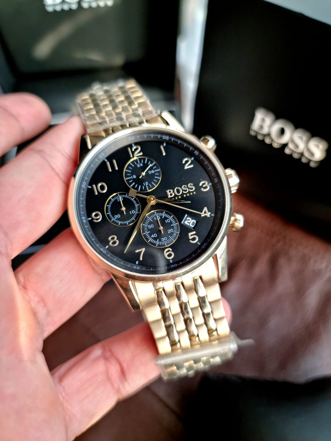 BOSS Men's Chronograph Quartz Watch with Stainless Steel Strap 1513531