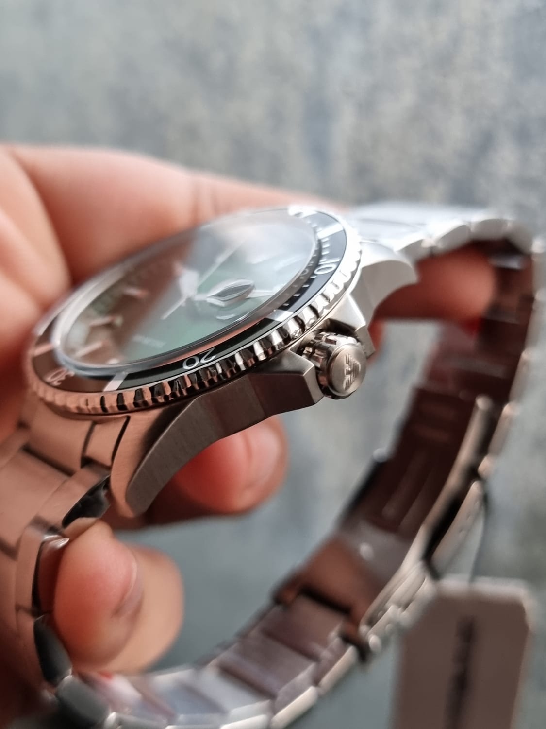 Emporio Armani Men\'s Stainless Chronograph Watch AR11338 Steel Quartz