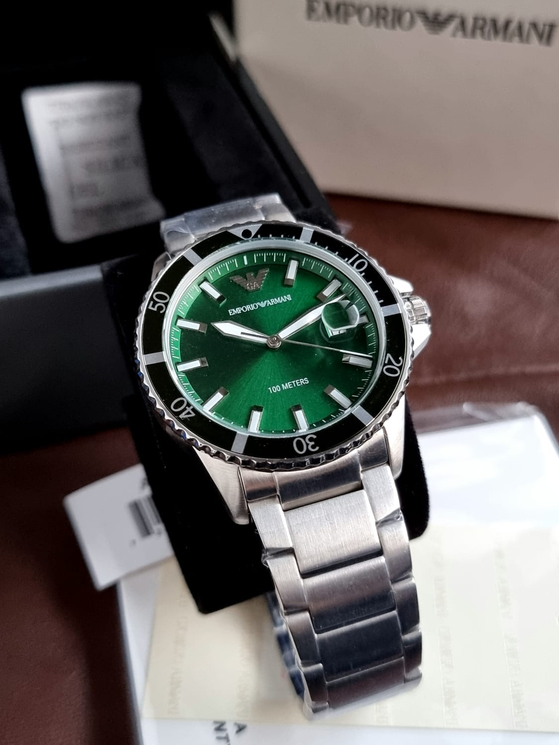 Armani Men\'s Steel Chronograph Stainless Watch AR11338 Emporio Quartz