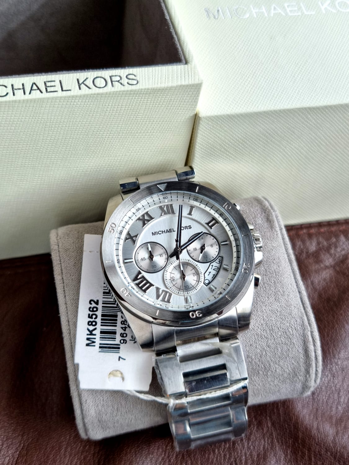 MICHAEL KORS Brecken Silver Dial Men's Chronograph Watch MK8562