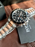 Hugo Boss Mens Chronograph Quartz Watch with Stainless Steel Strap 1513705