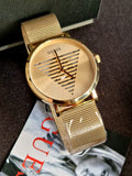 Guess Men’s Quartz Gold Stainless Steel Gold Dial 44mm Watch GW0502G1