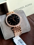 Michael Kors Women’s Quartz Stainless Steel Black Dial 38mm Watch MK3402