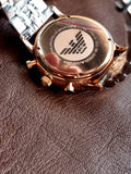 Emporio Armani Men’s Chronograph Two Tone 43mm Watch AR1721