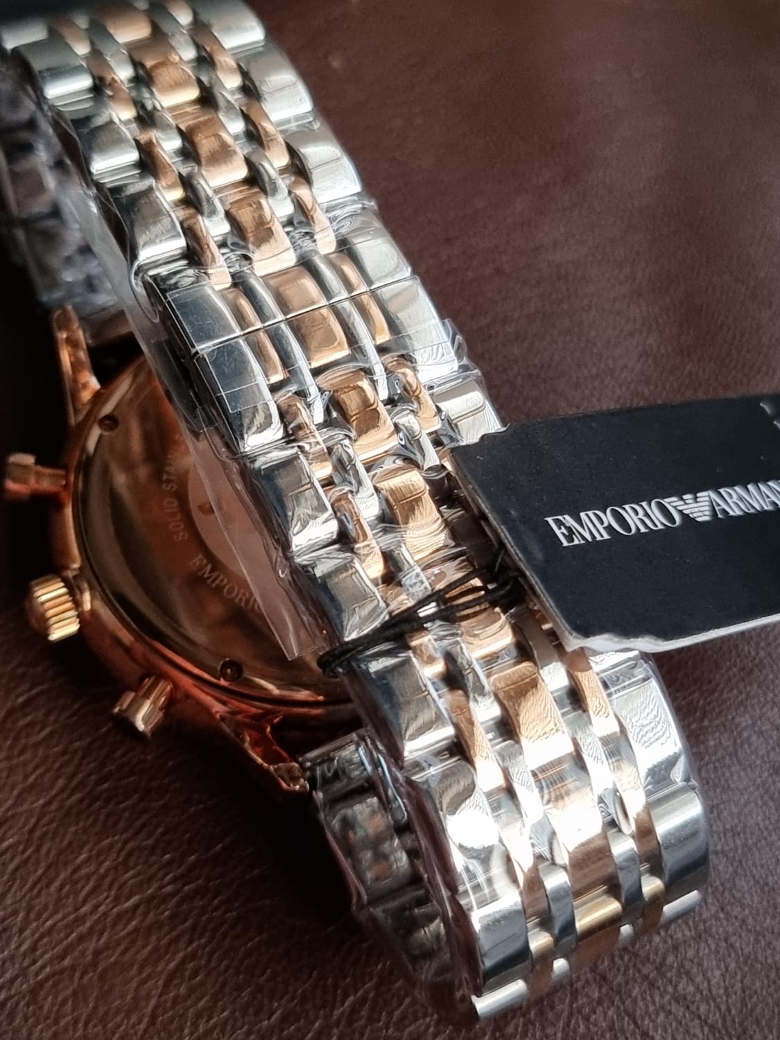 Emporio Armani AR0680 Black Dial Stainless Steel Bracelet Luxury Men's Watch  | eBay