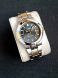 Lorus Black Dial Two Tone Gents Watch