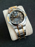 Lorus Black Dial Two Tone Gents Watch
