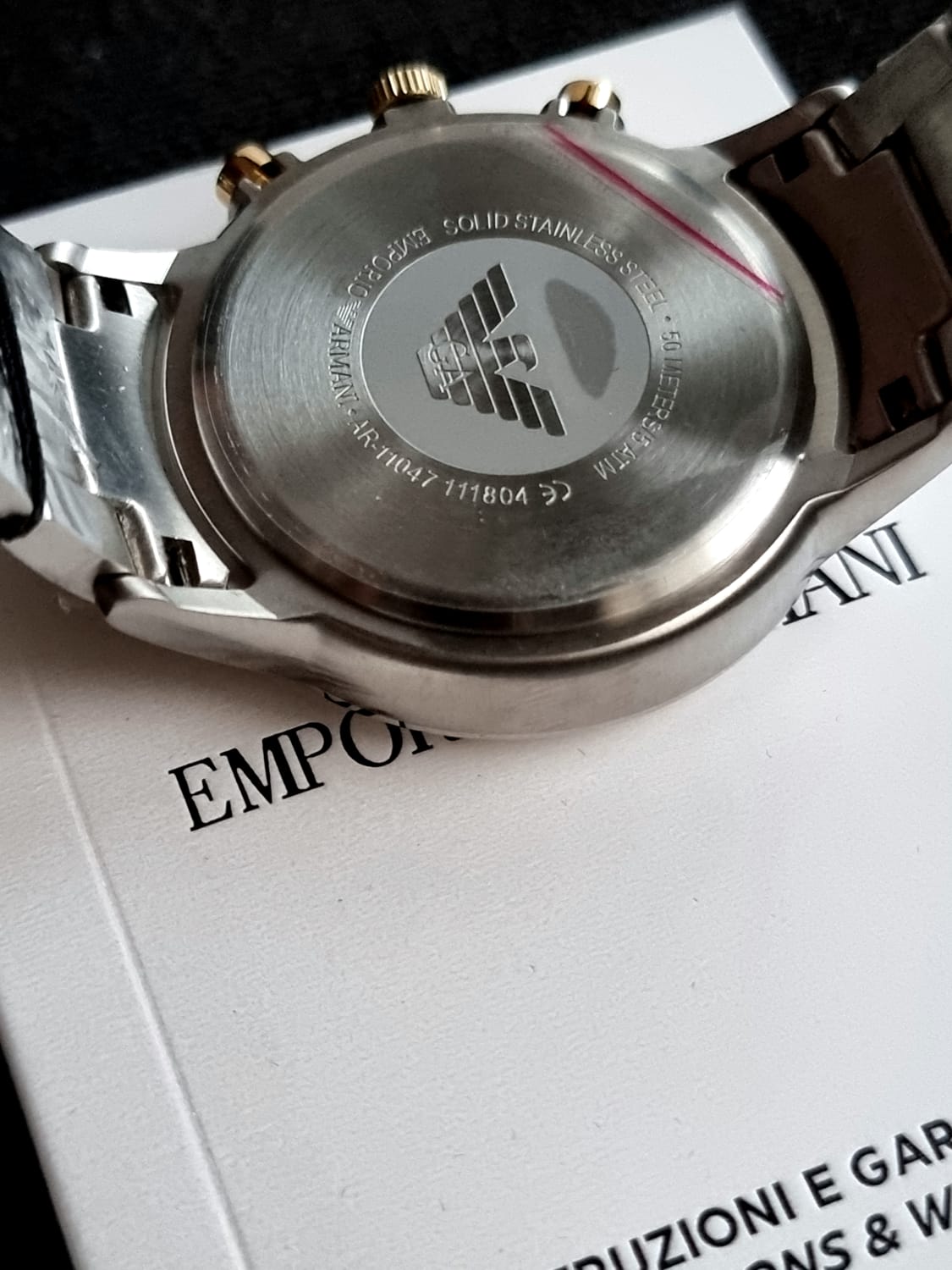 Emporio Armani Men’s Quartz Stainless Steel 43mm Watch AR11047