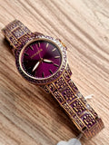 Police Ladies Watch Ingraved Chain purple