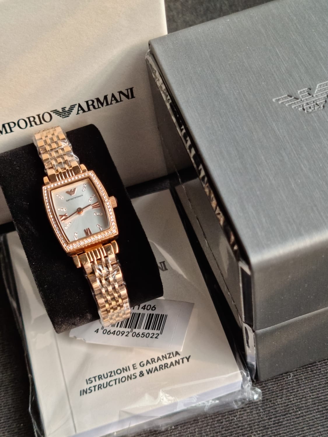 Emporio Armani Women’s Quartz Stainless Steel White Dial 26mm Watch AR11406