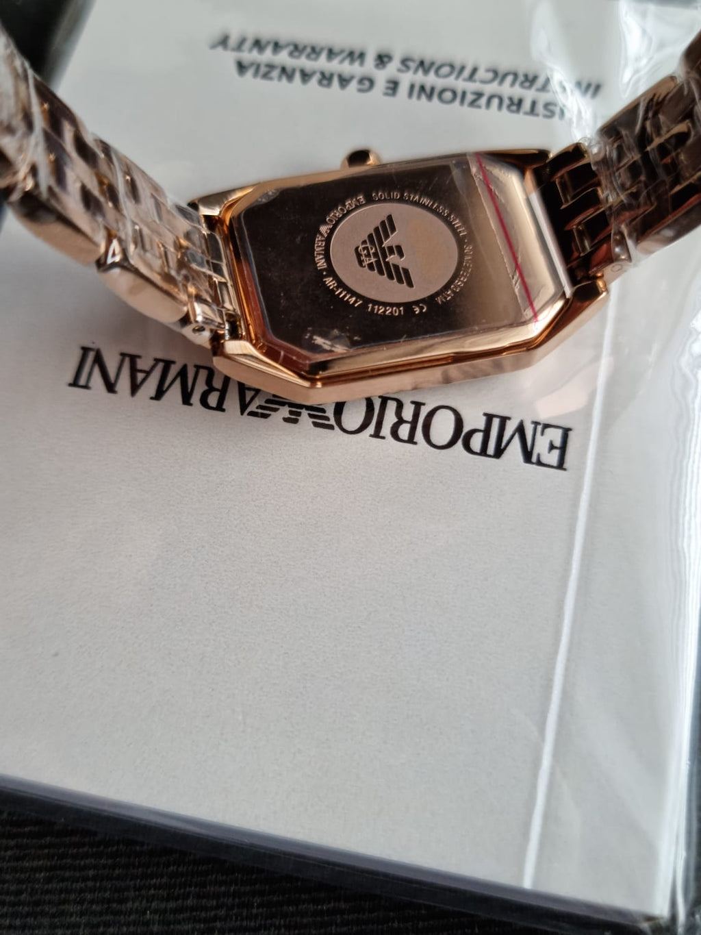 EMPORIO ARMANI Giola Quartz White Mother of Pearl Dial Ladies Watch AR11147