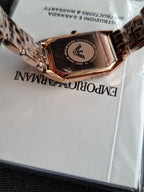 EMPORIO ARMANI Giola Quartz White Mother of Pearl Dial Ladies Watch AR11147