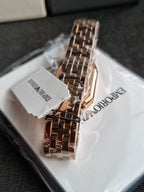 EMPORIO ARMANI Giola Quartz White Mother of Pearl Dial Ladies Watch AR11147