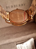 BURBERRY The City Rose Dial Rose Gold-tone Ladies Watch BU9135