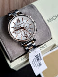 MICHAEL KORS Sofie Chronograph Crystal Silver Dial Ladies Watch MK6558