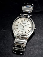 Lorus White dial 37mm Dial Size Silver Chain Quartz Watch