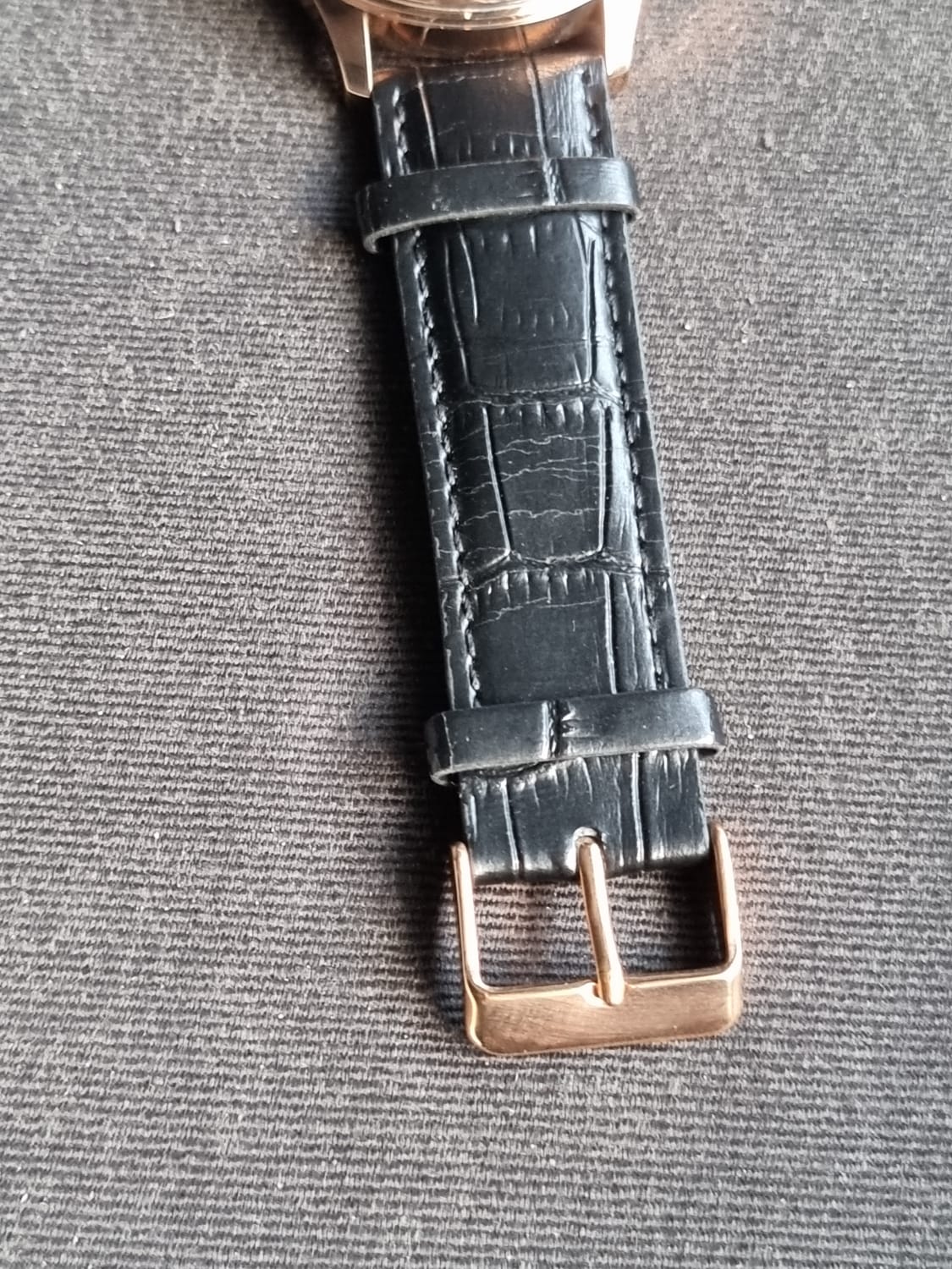 Lorus Sub Brand Of Seiko Gents Watch Black leather Strap