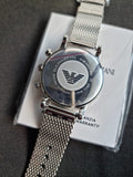 Emporio Armani Chronograph Stainless Steel Mesh Watch
AR1808